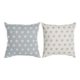 Cojin Scandi DKD Home Decor Blanco Azul 10 x 60 x 60 cm (2 Unidades) Precio: 37.50000056. SKU: S3013347