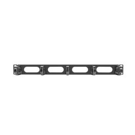 Lanberg Organizador Cables Rack 5 Anillas 1U 19 Pulgadas Negro