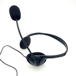 Elbe AU-660-MIC Auriculares Teletrabajo con Micrófono para Oficina y Hogar, Ligeros y Confortables, con Reducción de Ruido