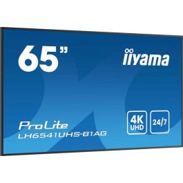 iiyama 65" 4K UHD IPS 3840x2160 25% Haze Monitor para Uso Profesional 24/7 Landscape y Portrait con Media Player USB