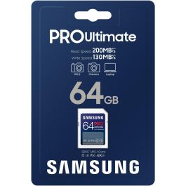 SAMSUNG XC PRO Ultimate 64GB Tarjeta SDXC Clase 10 UHS-I Velocidad 200MB/s Lectura 130MB/s Escritura