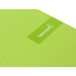 Cuaderno Espiral Liderpapel A4 Crafty Tapa Forrada 80H 90 gr Cuadro 4 mm Con Margen Color Verde 5 unidades