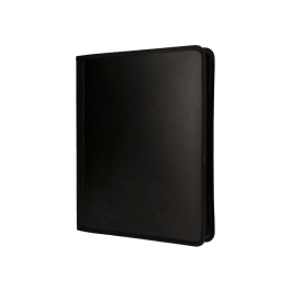 Liderpapel Carpeta 4 Anillas 25mm Polipropileno Cierre Cremallera DIN A4 Negro