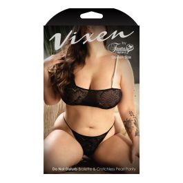 Conjunto de Lencería Fantasy Lingerie Negro (Queen size)