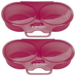 Cook Concept 2 Cuece Huevos Doble Microondas Huevos Blandos Duros Al Plato