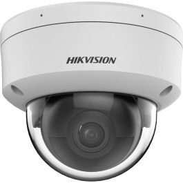 Hikvision Cámara IP Minidomo 6MP AcuSense 2.8mm IR40 WDR IK10 IP67 Audio Alarma Micrófono PoE 12V