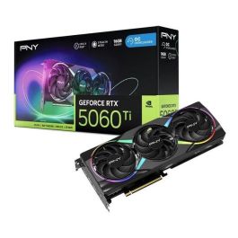 PNY GeForce RTX 5060 Ti EPIC-X RGB OC, Tarjeta Gráfica Gaming 16GB GDDR7, 2407 MHz Boost, PCIe 5.0, Refrigeración Triple Ventilador, 8K Precio: 560.4999994. SKU: B1JJYYC2MZ