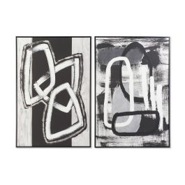 DKD Home Decor Cuadro Moderno Abstracto Negro Blanco 122.5x83x4.5 cm en PS y Lienzo (Set de 2) Precio: 136.49999957. SKU: B1DZDQ4A23