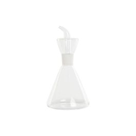 DKD Home Decor Aceitera de Borosilicato Transparente 500ml 11.5 x 22 cm, Apta para Lavavajillas