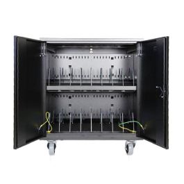 Leba NoteCart Flex 16 Carrito de carga móvil para 16 dispositivos, tablets, portátiles y Chromebooks