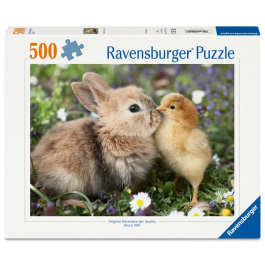 Ravensburger Puzzle 12001900 de 500 Piezas, Conejo y Pollito - Colección Animales Bebé - A partir de 12 Años, Puzzle de Primera Calidad Precio: 39.2645. SKU: B16JDX339L