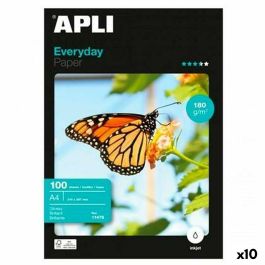 Papel Fotográfico Brillante Apli EVERYDAY A4 100 Hojas (10 Unidades)