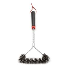 Weber 6278 Cepillo de Cerdas de Acero 46cm para Limpieza de Parrillas Negro/Naranja/Plata