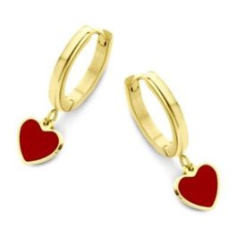 Pendientes Mujer CO88 Collection 8CE-70103 Dorado Rojo Pendientes Mujer CO88 Collection 8CE-70103 Dorado Rojo