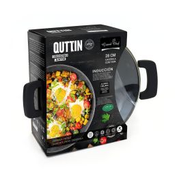 Quttin Cacerola Grandchef con Tapa 28 cm (4 Unidades)