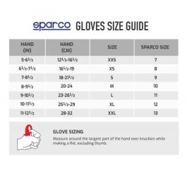 Guantes de Hombre para Conducir Sparco MECA III Negro Talla XL Guantes de Hombre para Conducir Sparco MECA III Negro Talla XL