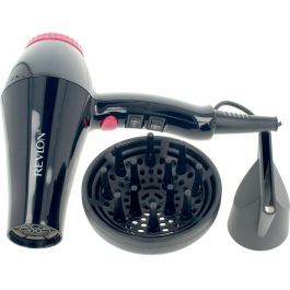 Revlon RVDR5251E Secador de Pelo Perfect Heat 2000W Motor AC 2 Velocidades Negro/Rosa