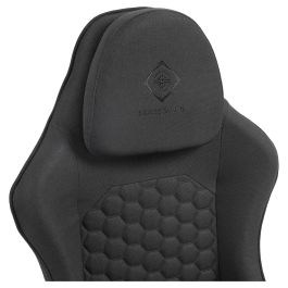 Deltaco DC130 Silla Gaming Soft Woven Mesh Negra - Silla ergonómica de malla transpirable para juegos