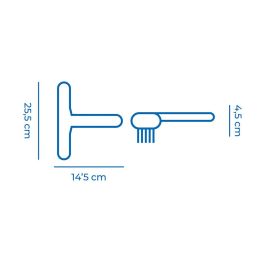 Edm Cepillo Classic para Piscina 25,5 x 14,5 x 4,5 cm