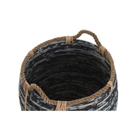 Cesta Boho DKD Home Decor Negro Blanco 52 x 60 x 52 cm Set de 3 Cesta Boho DKD Home Decor Negro Blanco 52 x 60 x 52 cm Set de 3