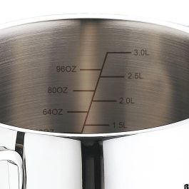 Bergner Batería de Cocina 6 Piezas Acero Inoxidable para Inducción Mate con Brillo Ø16/18/20 cm