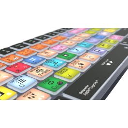 LogicKeyboard Apple Logic Pro X2 LOGXP2-TM-UK Teclado para Mac Inalámbrico Bluetooth QWERTY UK Retroiluminado Gris Titanio
