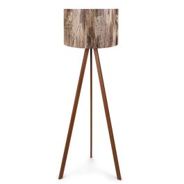Lámpara de Suelo Trípode de Madera Estilo Nórdico Rústico Natural OPV-780SGN3436