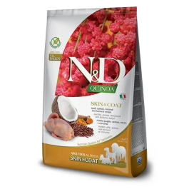 Farmina N&D Dog Quinoa Skin Coat Codorniz 7 kg - Alimento dietético para perros adultos con codorniz, quinoa y cúrcuma Precio: 47.4999998. SKU: B16ZQBB89M