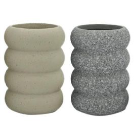 Vaso Basicos DKD Home Decor Crema Gris 7 x 10 x 7 cm (2 Unidades) Precio: 7.2116. SKU: B16Y2WGZ5J