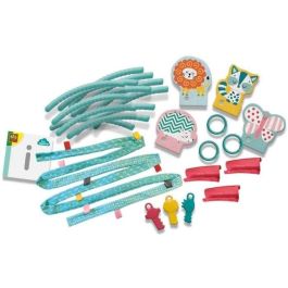 SES Creative Aro de Actividad Sensorial Infantil para Bebés desde 1 Mes, Tela Suave, 9 Anillos de Actividades Interconectables SES Creative Aro de Actividad Sensorial Infantil para Bebés desde 1 Mes, Tela Suave, 9 Anillos de Actividades Interconectables