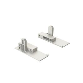 HERRAJES ALK Qube H90 H120 H185 Juego Fijación Frontal Acabado Blanco Altura H120