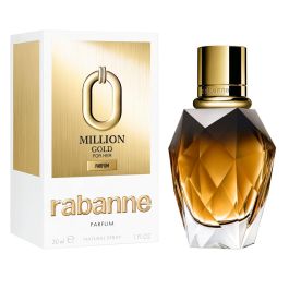 Rabanne MILLION GOLD FOR HER PARFUM edp vapo 30 ml - Fragancia de lujo para mujer con sándalo, jazmín y ylang ylang