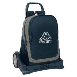 Mochila Escolar con Ruedas Kappa Dark navy Gris Azul marino 32 x 44 x 16 cm Precio: 35.50000003. SKU: B149A8KZL9