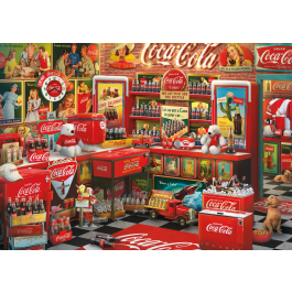 Schmidt Spiele SCH4001504599157 Puzzle 1000 Piezas Coca Cola Nostalgia, para A Partir de 14 Años