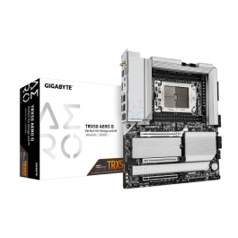 Placa Gigabyte Trx50 Aero D,Amd,Str5,Trx50,4Ddr5,1Tb,Dp,8Sata6+4M.2,1Lan10Gb+1Lan2.5Gb110Gb+Wif7+Bt5.3,10Usb3.2,E-Atx