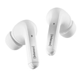 Intenso Auriculares Bluetooth Buds T300A TWS con ANC Blanco, Conexión Inalámbrica V5.3 y 35 Horas de Batería