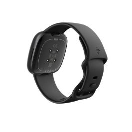Fitbit Versa 4 Reloj Inteligente Black/Graphite, Monitor de Actividad Diaria, GPS Integrado, Google Maps y Google Wallet