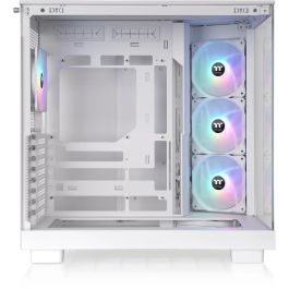 Thermaltake View 380 XL TG ARGB Midi Tower Blanca Caja de PC con Paneles de Cristal Templado y RGB