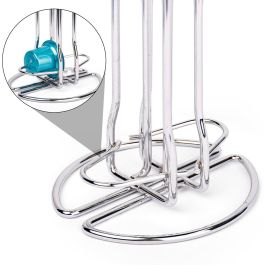 Quttin - Soporte Cromado para 20 Cápsulas de Café - Diseño Elegante y Funcional para Cocina y Oficina (12 Unidades)