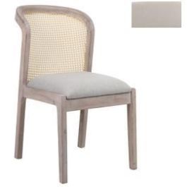 DKD Home Decor Silla Moderna Gris Claro - Ancho 46 cm, Profundidad 61 cm, Altura 86 cm - Madera Abeto, Poliéster - Altura Asiento 50cm