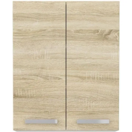 LASSEN Mueble alto 2 puertas batientes Roble Sonoma 60x31.6x72 cm