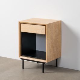 Mesita Natural-Negro Madera-Metal 50 X 40 X 70,50 cm Precio: 219.50000039. SKU: B14XGL5ZWV