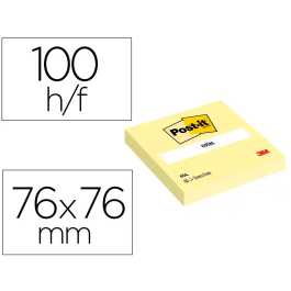 Post-It Bloc Notas 6820-CY-W10 Canary Yellow 76x76 mm Paquete Cartón 10 Ud Precio: 14.58999971. SKU: B1JC84C734