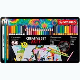 Stabilo Set Creativo Arty C-Surtidos 12 Point 88 + 8 Pen 68 Brush + 16 Aquacolor Caja Metal 36 Ud Precio: 27.50000033. SKU: S8417734