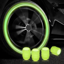 Occ Sport OCCLEV005 Tapones de válvula de aire universales fluorescentes de ABS, pack de 4 unidades amarillas. Brillan en la oscuridad. Occ Sport OCCLEV005 Tapones de válvula de aire universales fluorescentes de ABS, pack de 4 unidades amarillas. Brillan en la oscuridad.