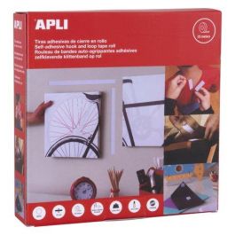 Apli Cinta Gancho Bucle Adhesiva Tipo Velcro 20 mm x 25 m Blanco - Adhesivo Acrílico, Cierre Fuerte Precio: 29.49999965. SKU: S8400546