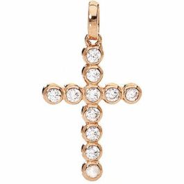 Collar Mujer Amen CROCE PICCOLA ARGENTO IP ORO ROSA E ZIRCONI Precio: 47.88999952. SKU: S7215235