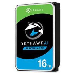 Seagate AI-Optimised Surveillance Hard Drive, 3.5", 16 TB, 256 Mb, 250 MB/s, SATA III, 550 TB/yr Seagate AI-Optimised Surveillance Hard Drive, 3.5", 16 TB, 256 Mb, 250 MB/s, SATA III, 550 TB/yr
