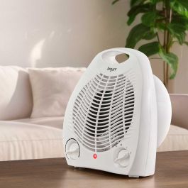 Argon Calefactor Eléctrico Blanco 2000W con Termostato Ajustable, Seguridad por Sobrecalentamiento, 22x26x12 cm (Set de 6)
