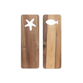 DKD Home Decor Tabla Cortar Mediterraneo Acacia Natural 15 x 1.5 x 43.5 cm (2 Unidades) Precio: 12.89000053. SKU: B148CRETX3